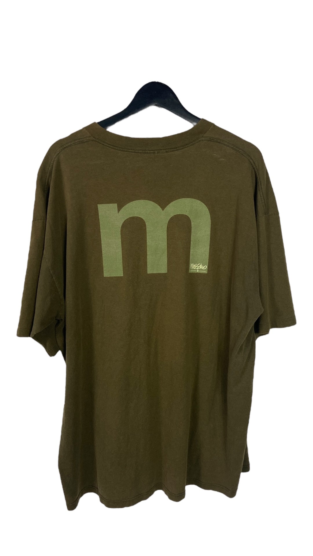 Y2K Mossimo Alphabet Brown Tee Sz XL/2XL