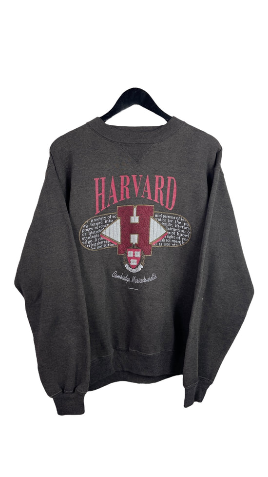 VTG Harvard Big H Sweatshirt Sz L