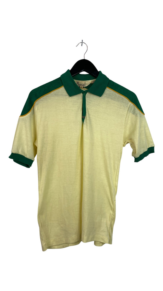 VTG Hi Gear Yellow Polo Shirt Sz M