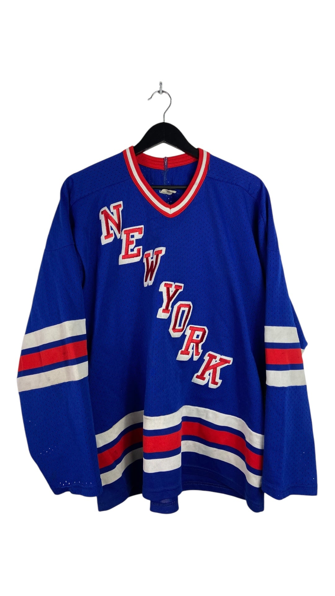 VTG New York Rangers Hockey Jersey Sz L