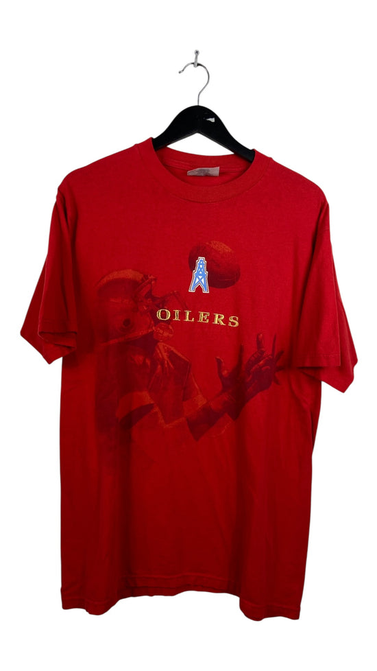 VTG Oilers Embroidered & Screen Printed Tee sz M