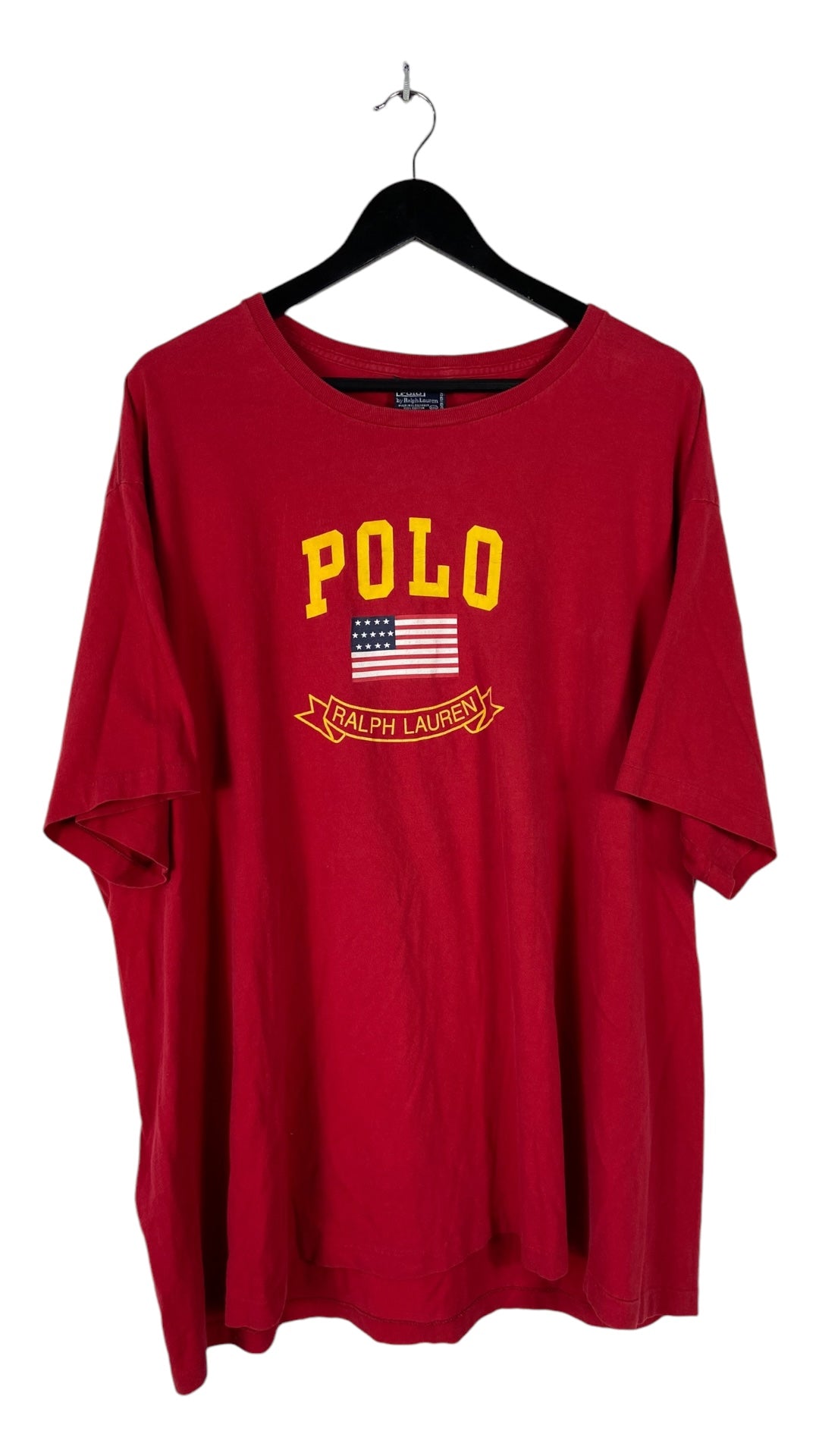 VTG Polo Ralph Lauren Red USA Tee Sz XXL