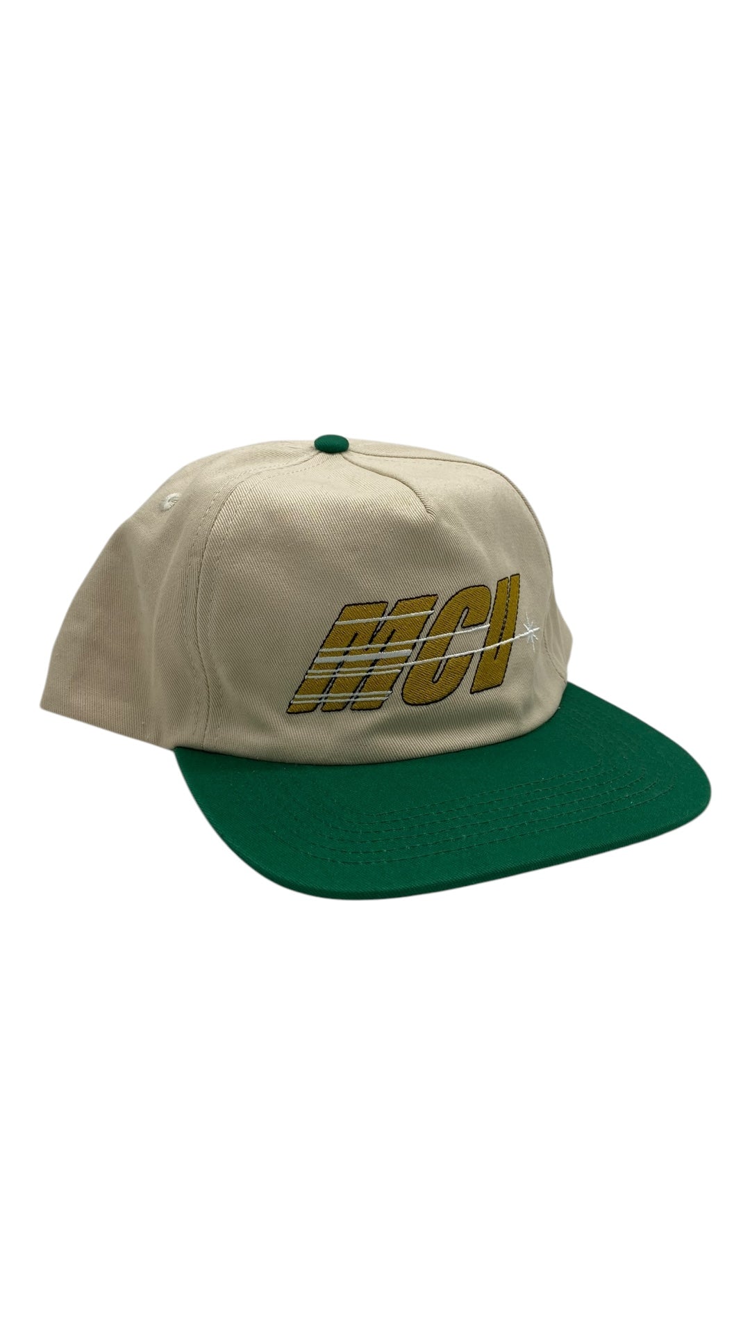 MCV Basic Ass Strapback Cap Cream/Green