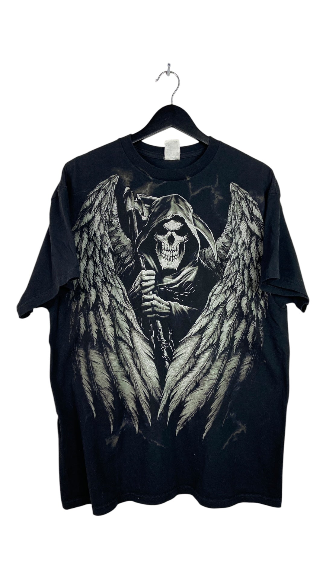 Y2K Affliction Skull Reaper Tee Sz XL