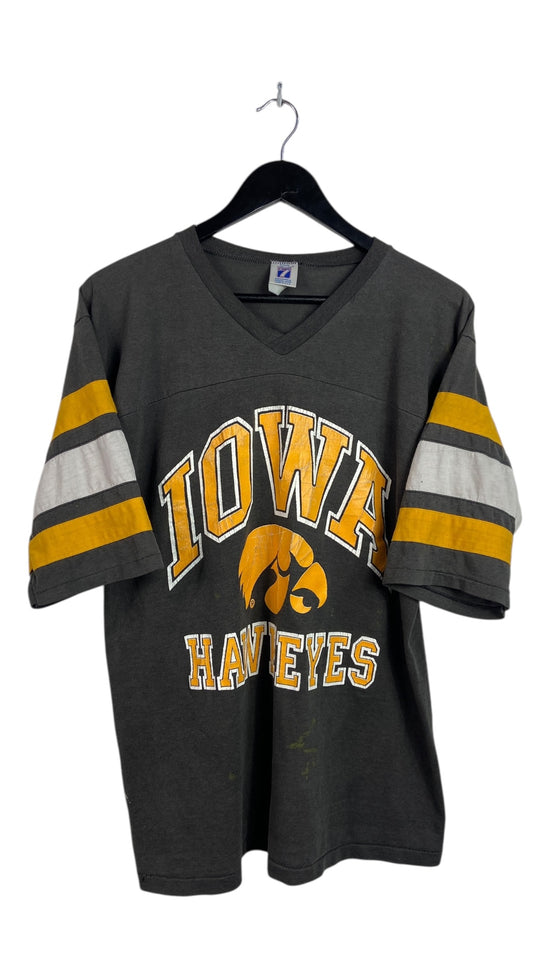 VTG Iowa Hawkeyes Jersey Tee Sz L