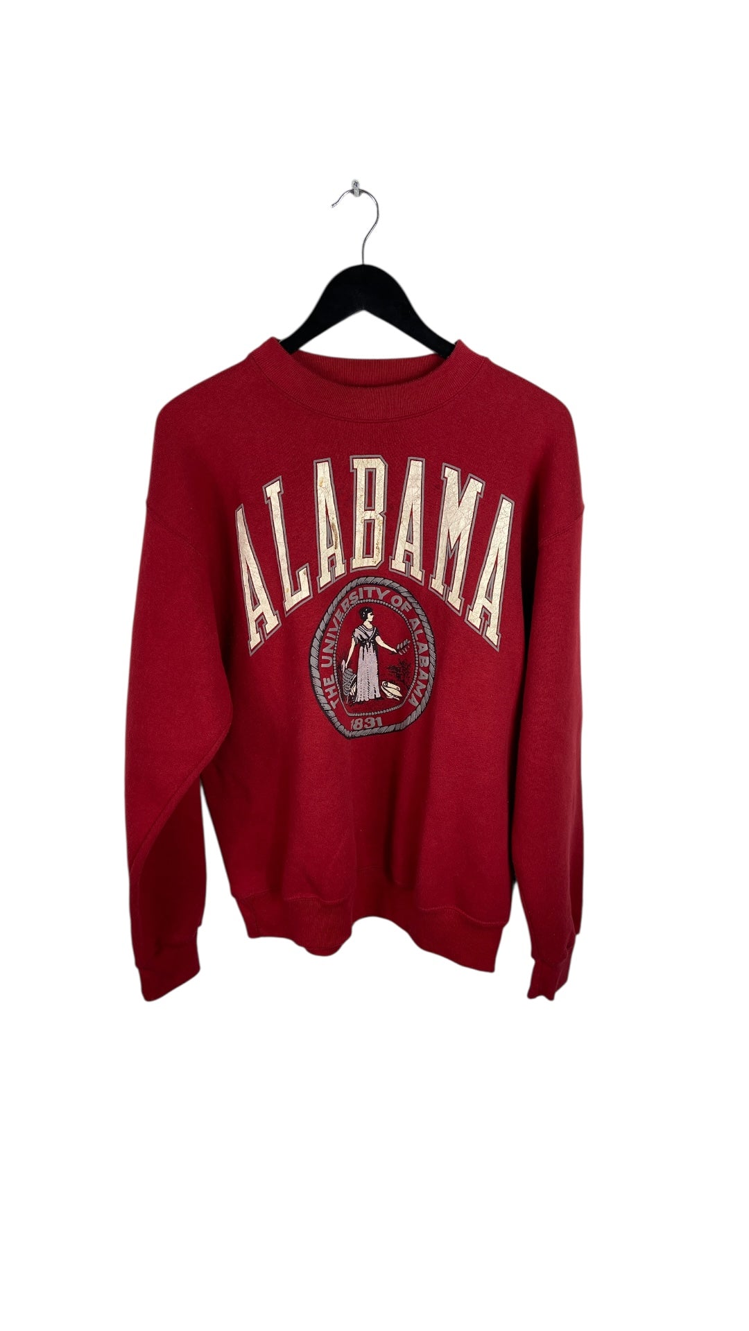 VTG Alabama Crimson Tide Red Emblem Crewneck Sz L/XL