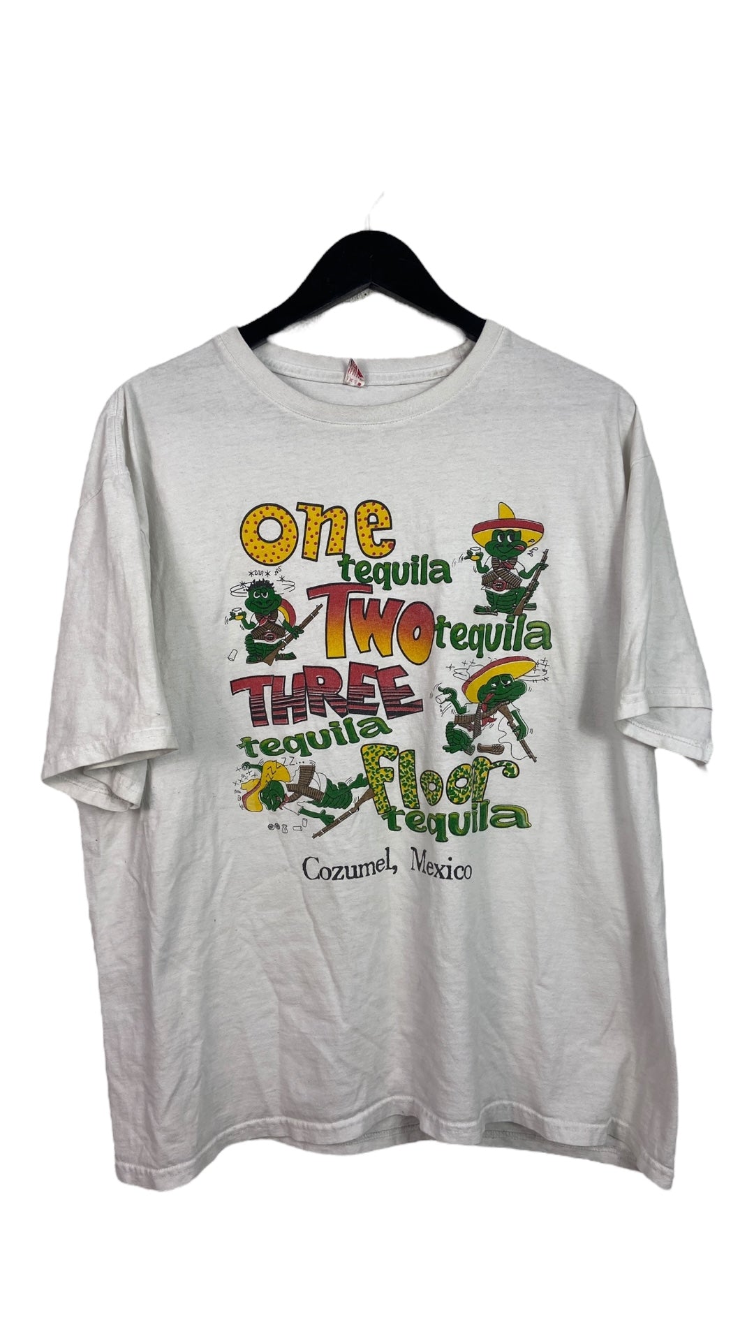 VTG Mexico One Two Tequila Tee Sz L/XL