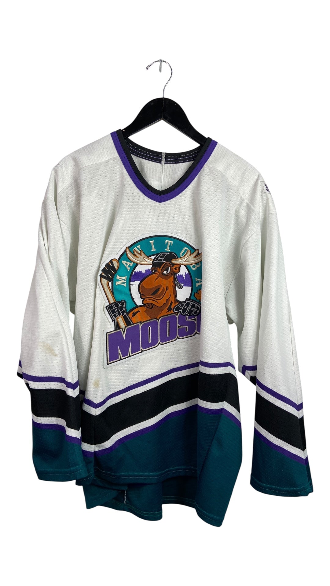 VTG Manitoba Moose Hockey Jersey Sz L
