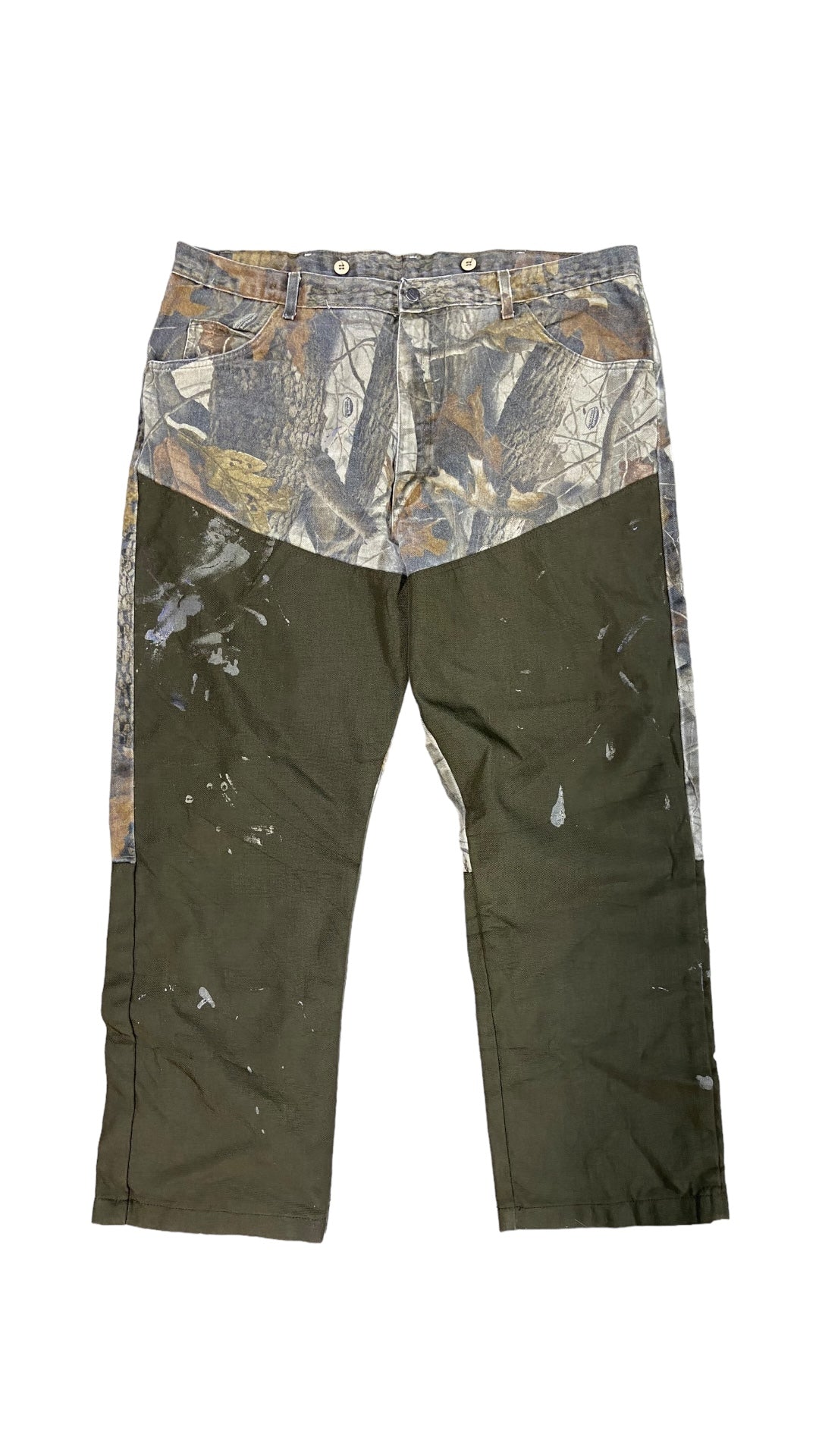 VTG Wrangler Brush Green Camo Pants Sz 42x29