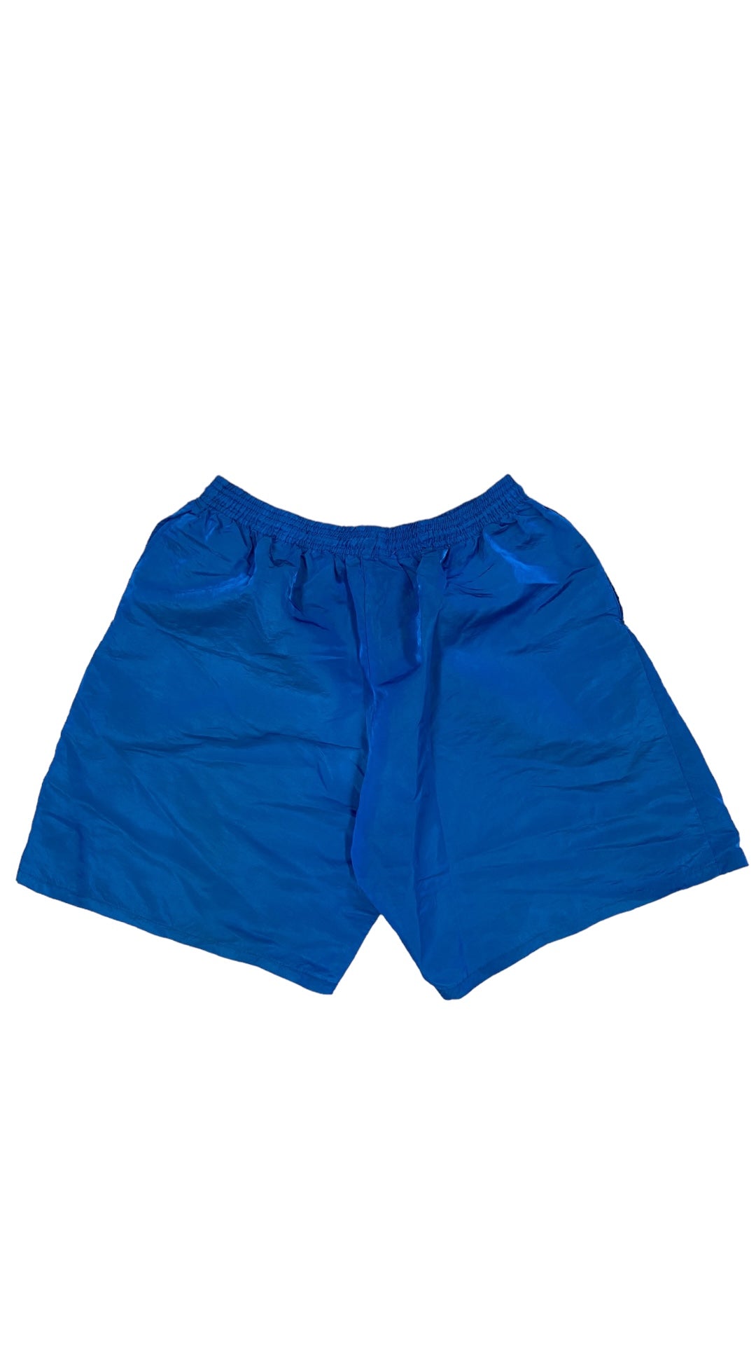 VTG Blue Elastic Waist Shorts  Sz 28x8