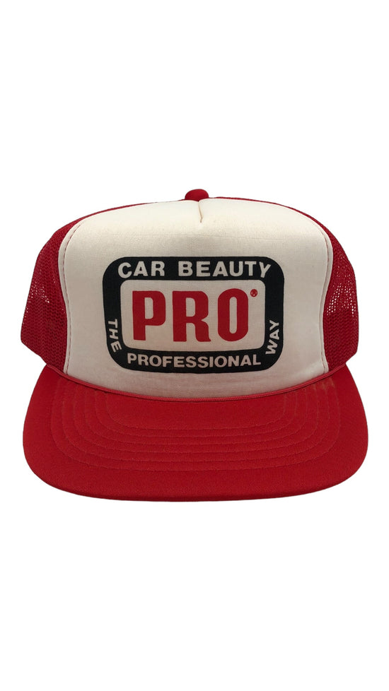 VTG Car Beauty Pro Red Trucker Hat