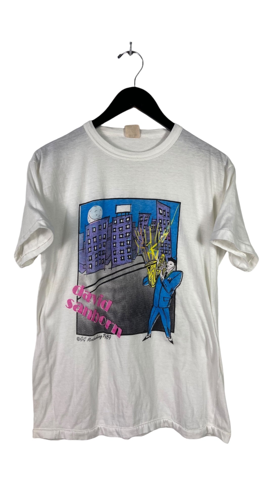 VTG David Sanborn Painting 1989 Tee Sz M