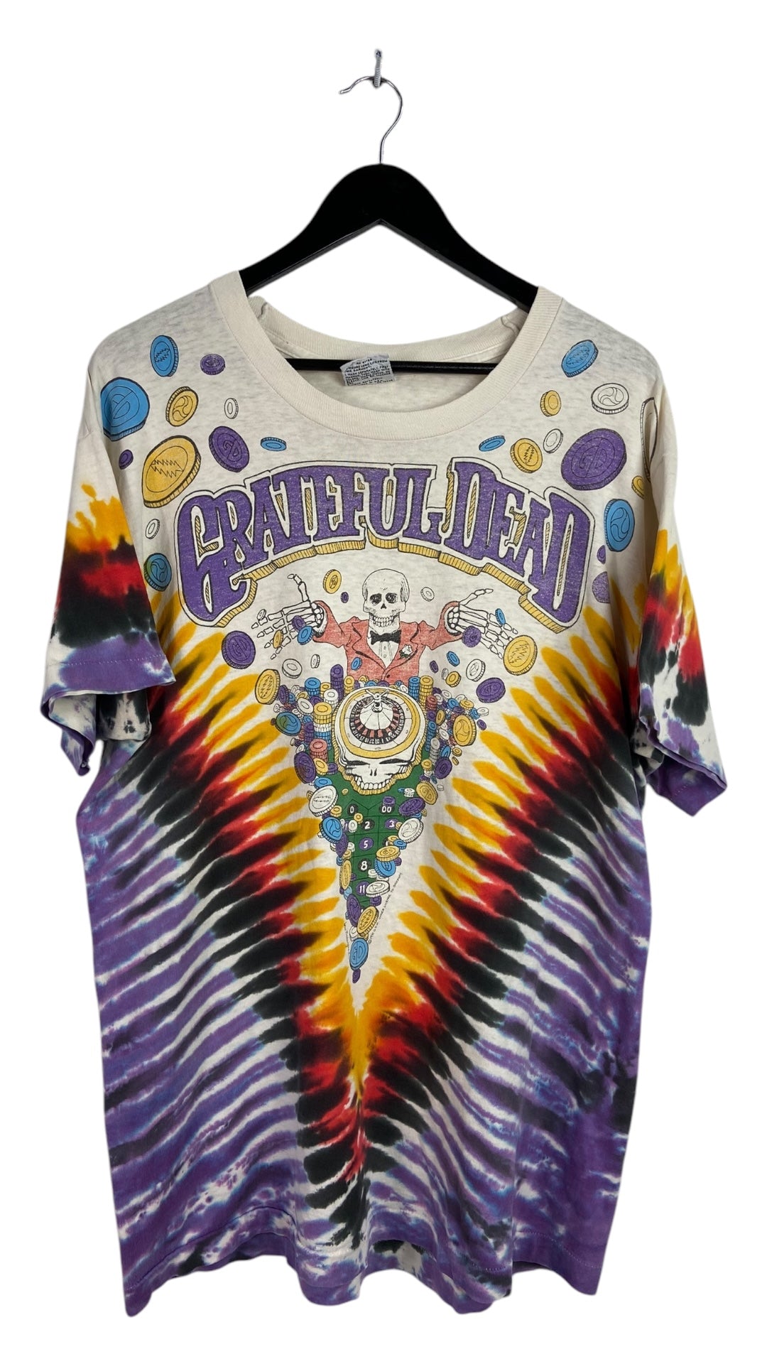 VTG Grateful Dead Las Vegas 1991 Brockum Tye Dye Sz XL