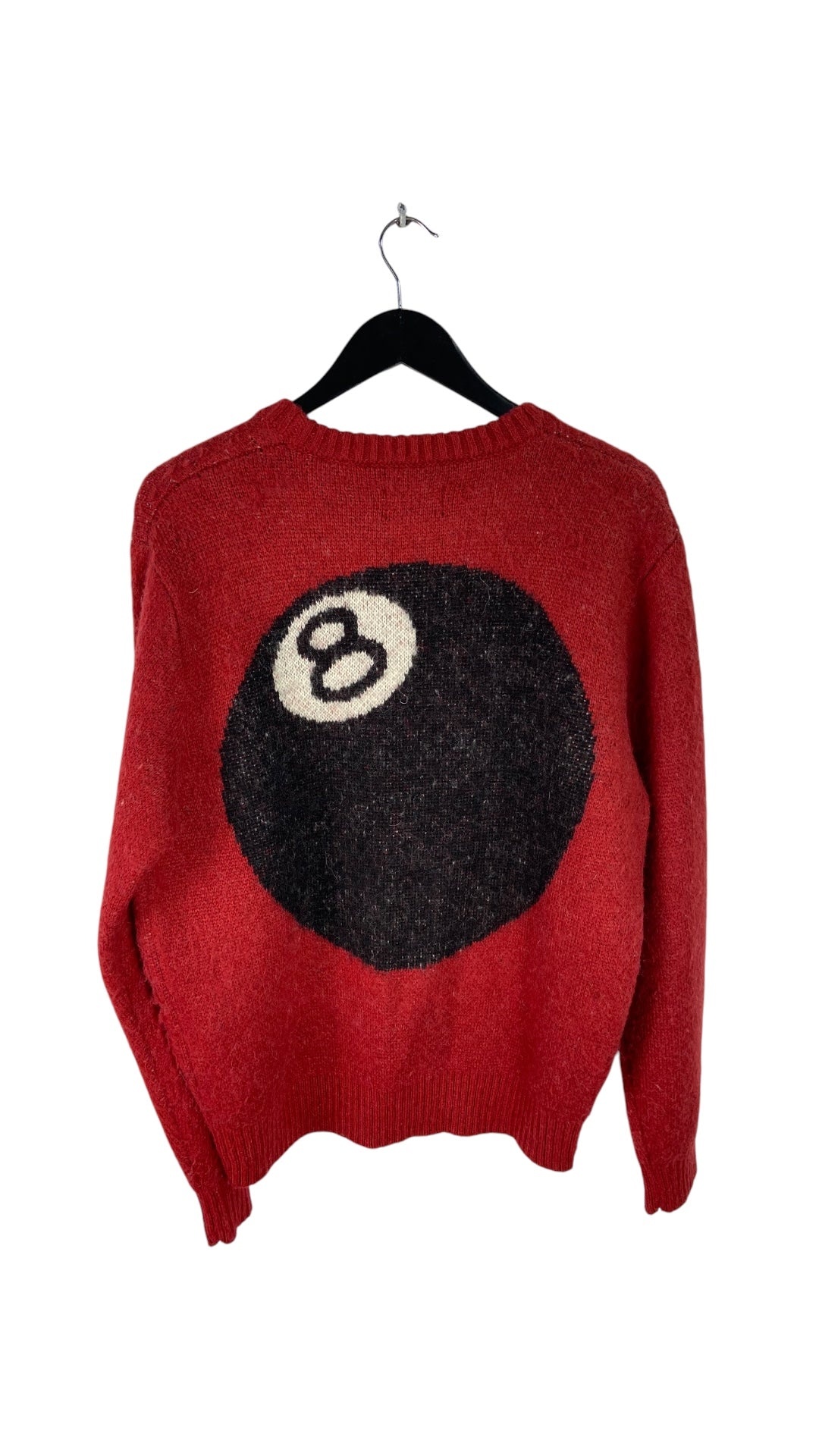 Stussy 8 Ball Heavy Brushed Mohair Sweater Sz L