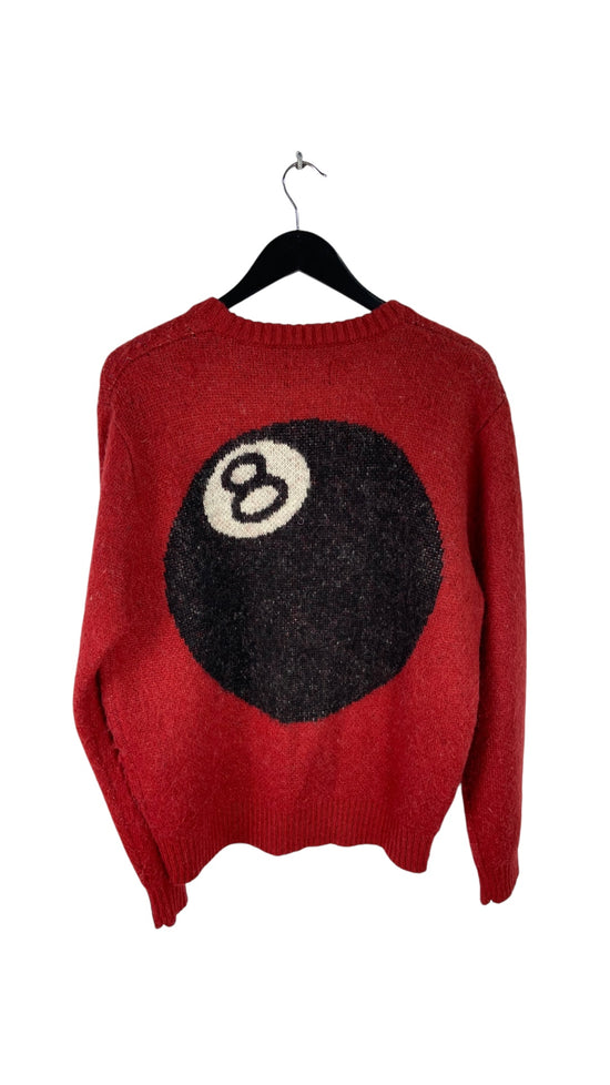 Stussy 8 Ball Heavy Brushed Mohair Sweater Sz L