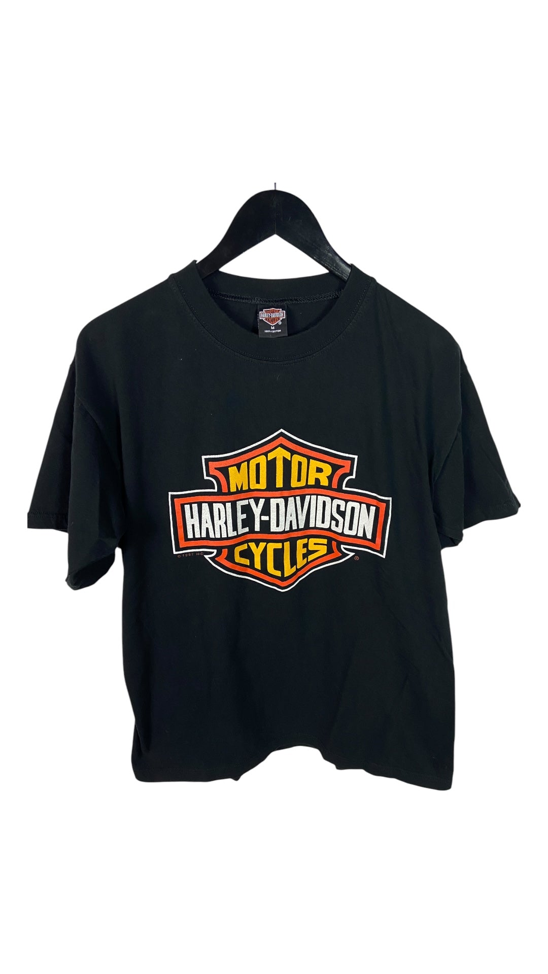 VTG 1997 Harley Davidson U.S. Virgin Island Logo Tee Sz Med