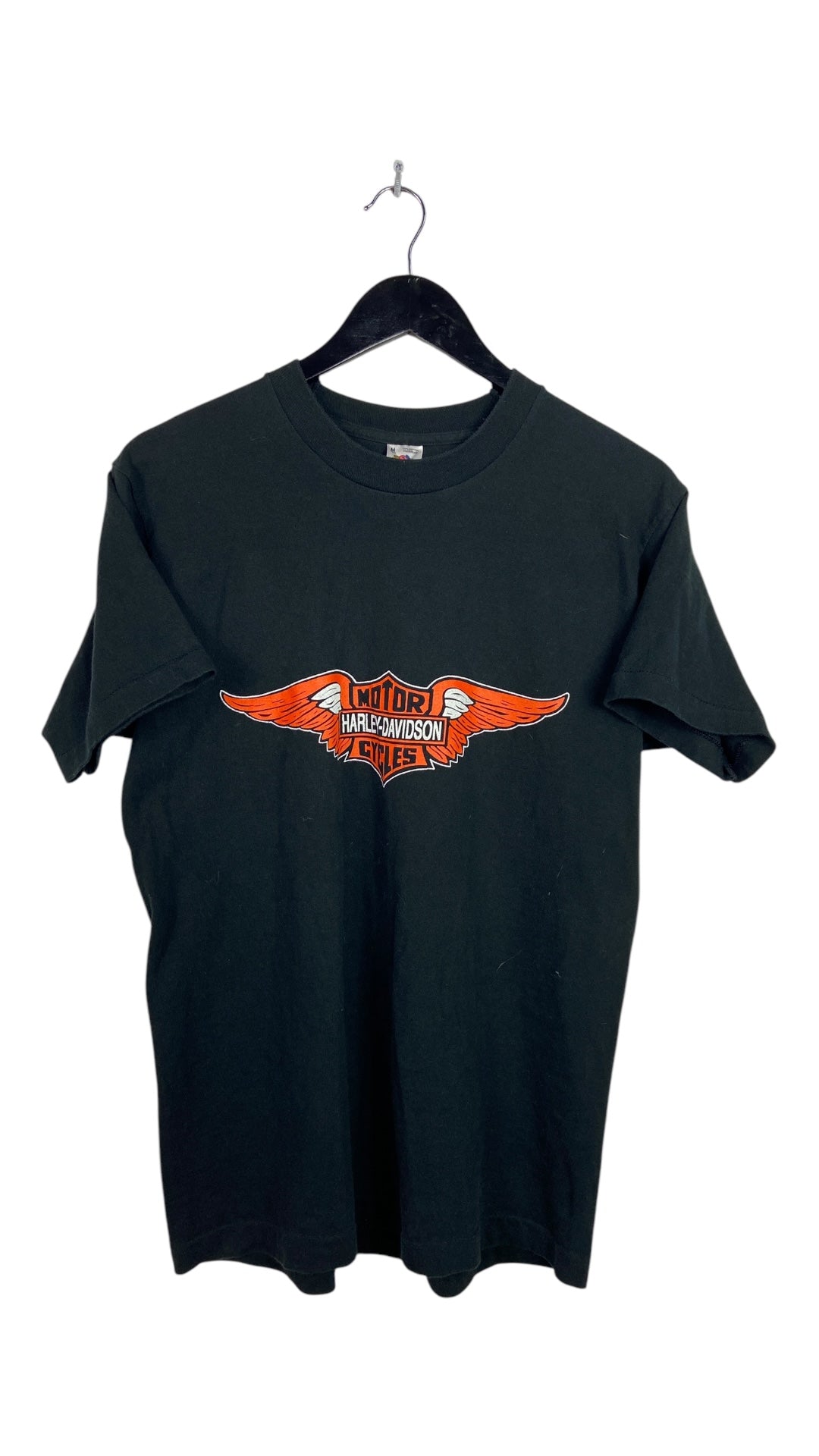 VTG Harley Davidson Wings Tropical Logo Tee Sz M
