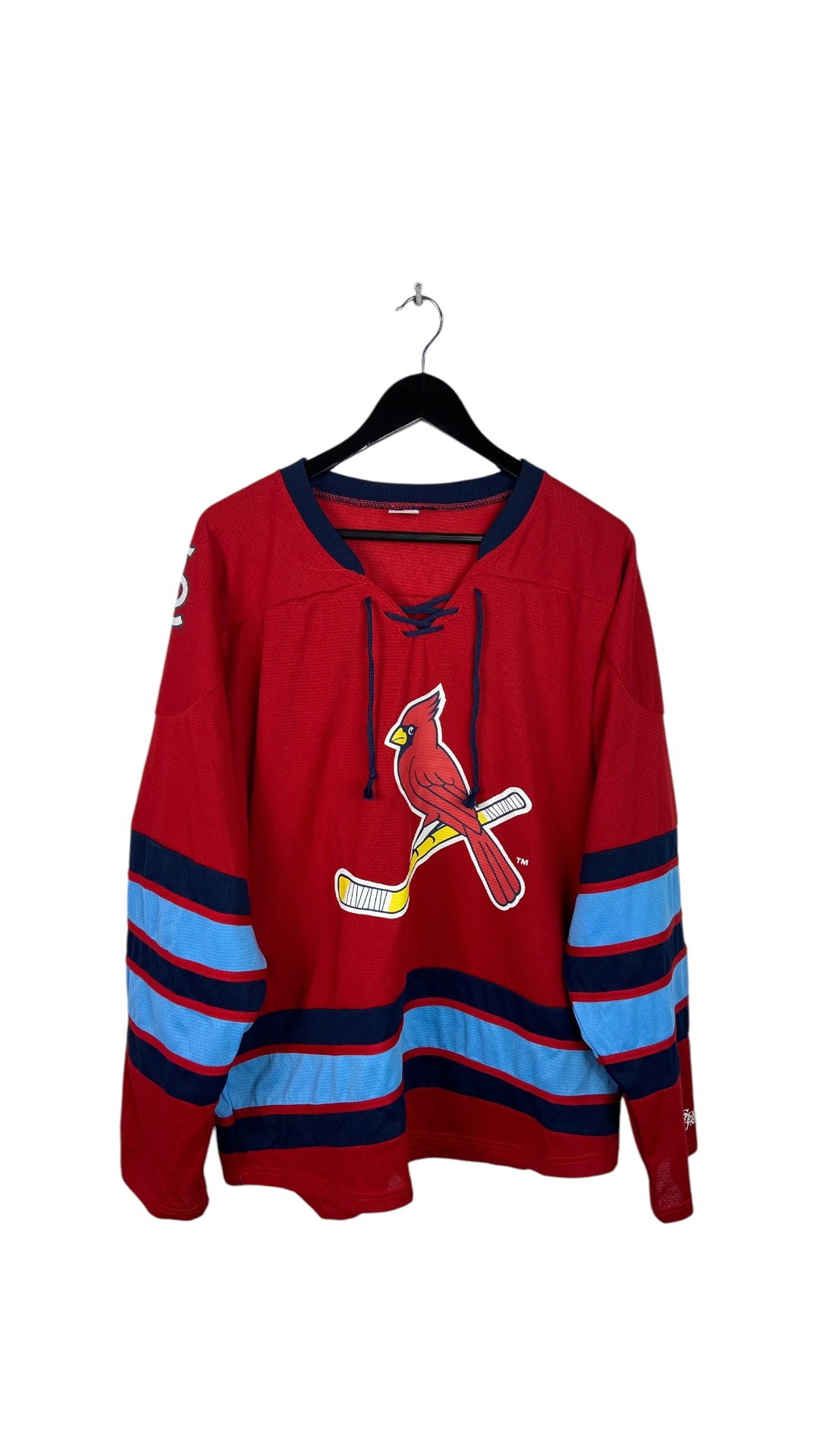 St. Louis Cardinals MLB Red Hockey Jersey Sz XL