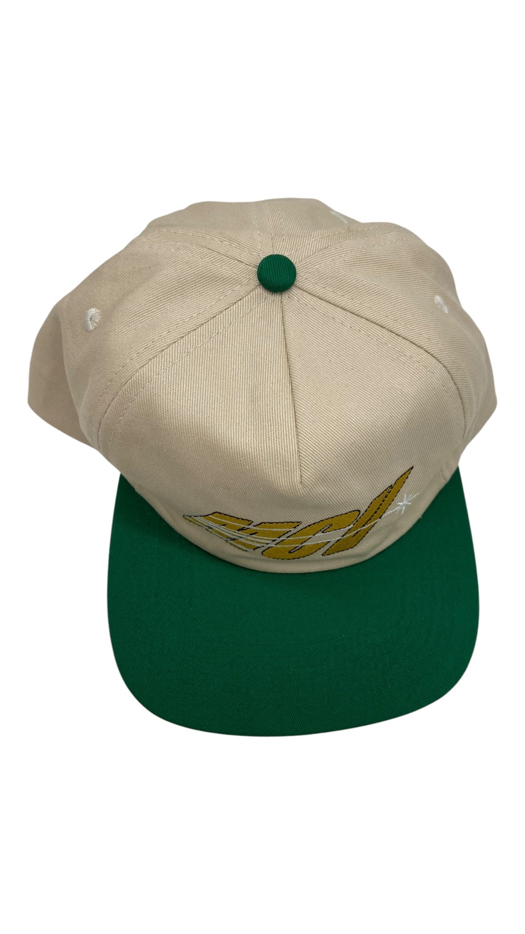 MCV Basic Ass Strapback Cap Cream/Green