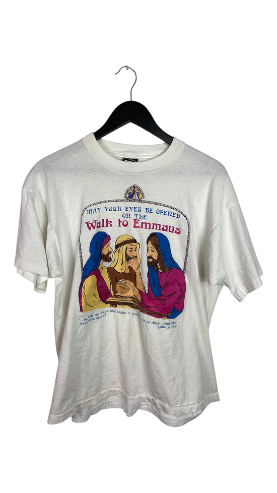 VTG Walk to Emmaus Jesus Tee Sz L