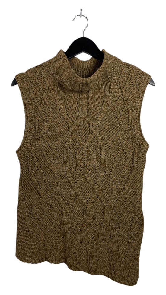 VTG DKNY Asymmetric Knitted Sweater Vest Sz L