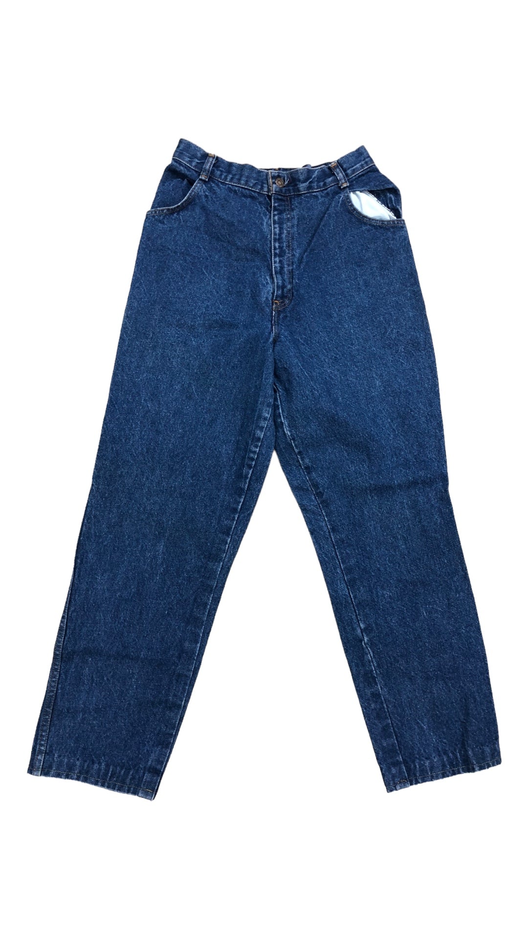 VTG Levi's Orange Tab Dark Wash Blue Denim Jeans Sz 28x29