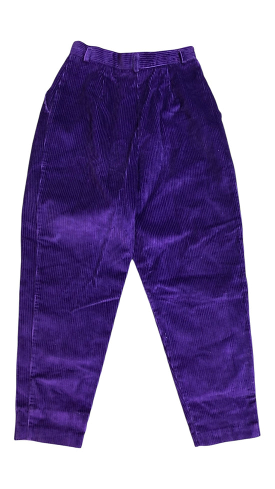 VTG Purple Corduroy Pants Sz 27x27