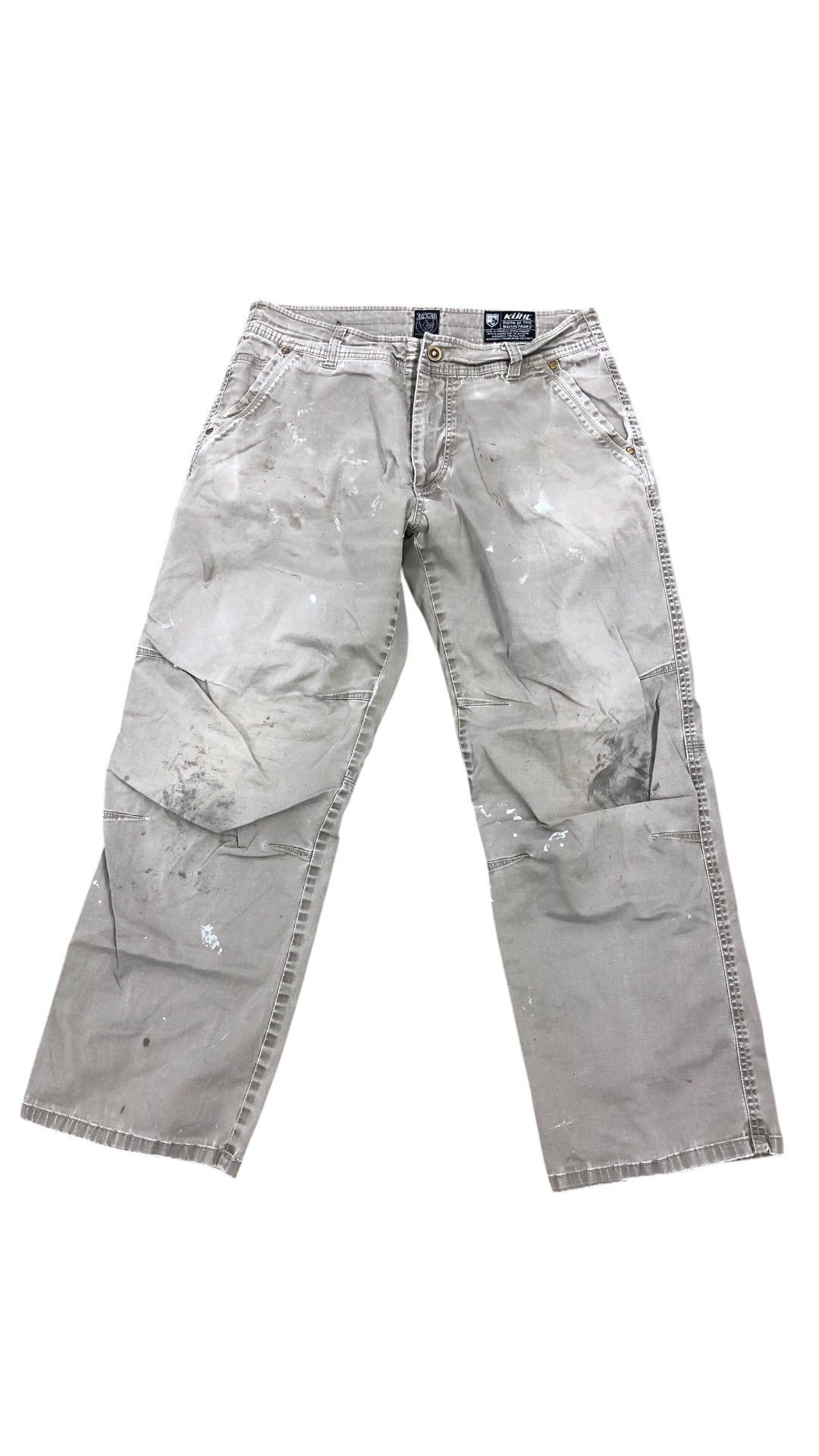 Y2K Kuhl Light Grey Patina Dye Jeans Sz Wmns 16