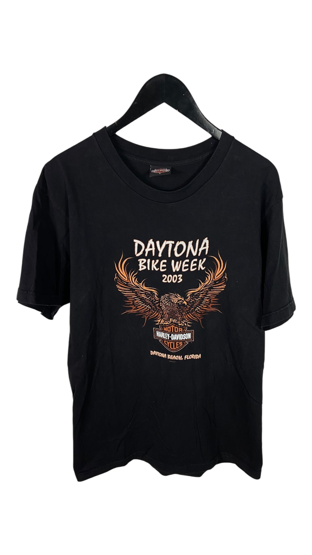 VTG Harley Davidson Bike Week 2003 Chrome Tee Sz L