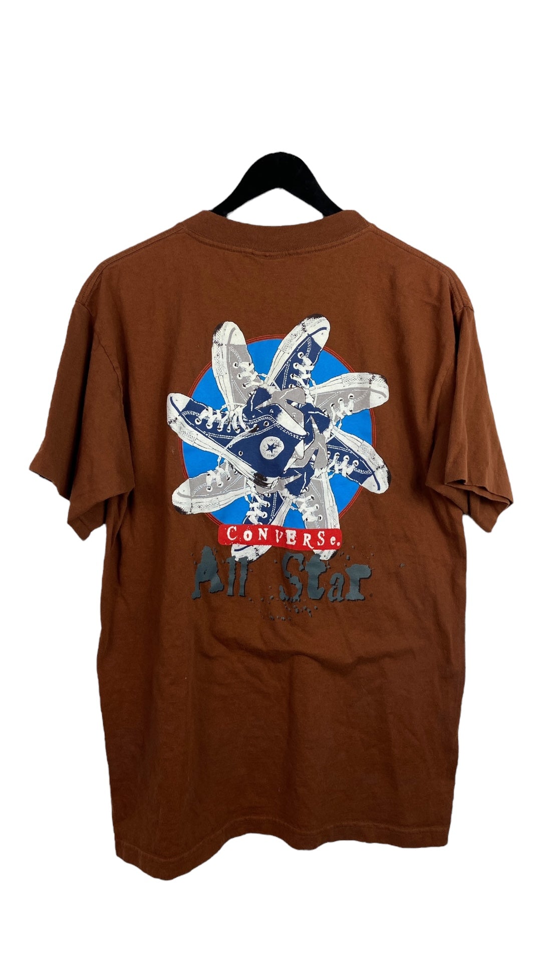 VTG Converse All Star Brown Tee Sz L