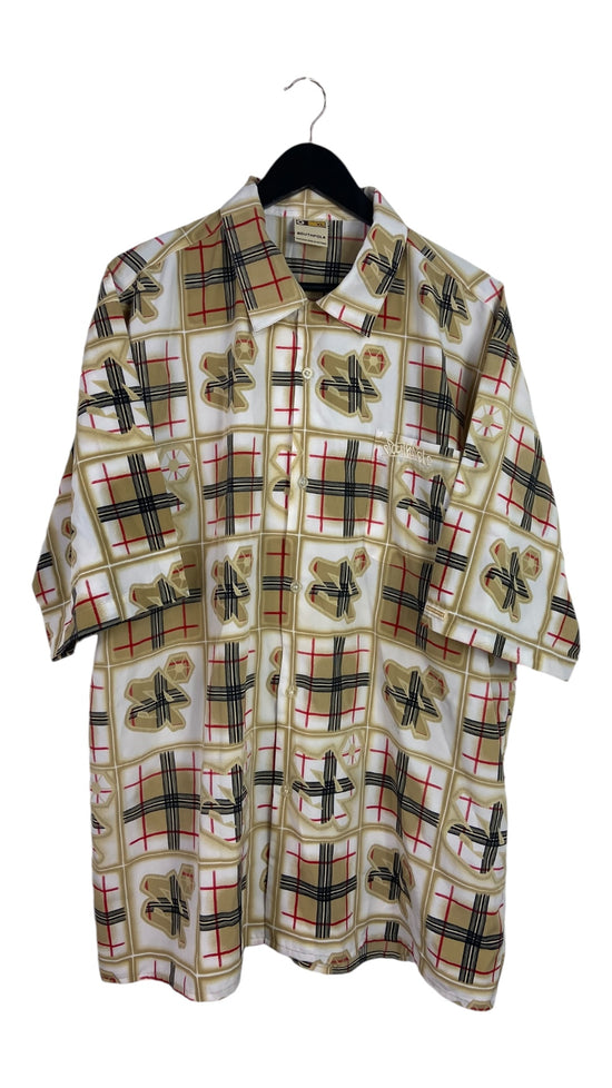 Y2K Southpole Logo Button Up Shirt Sz XL/XXL