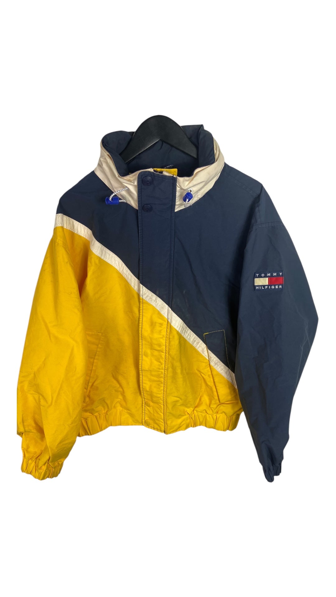 VTG Tommy Hilfiger Hooded Rain Jacket Sz L