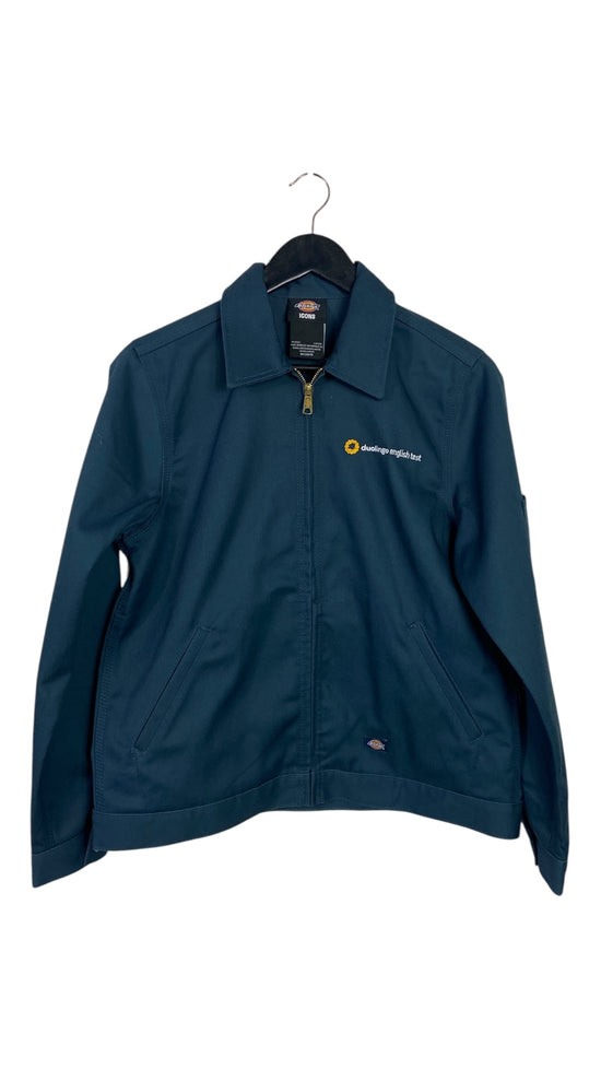 Dickies Duolingo English Test Navy Blue Work Jacket Sz S/M
