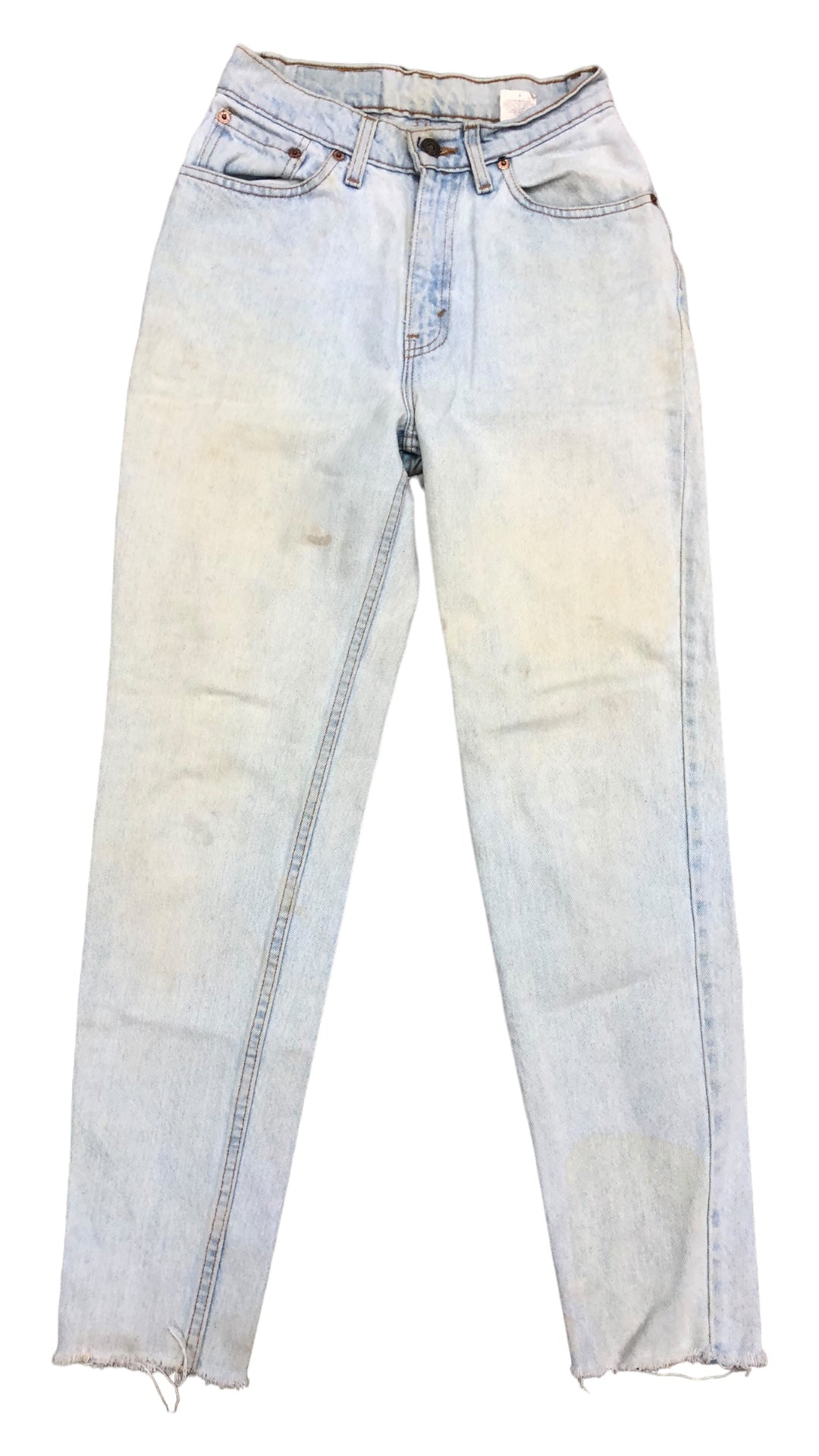 VTG Levi's 512 Slim Tapered Light Wash Denim Jeans Sz 26x29