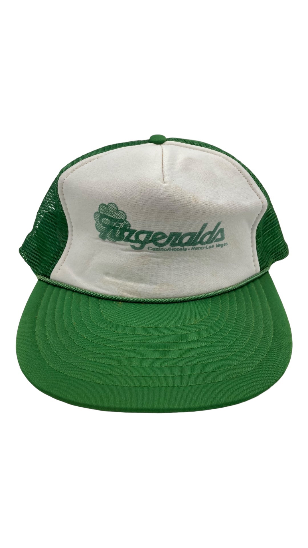 VTG Fitzgeralds White/Green Trucker Hat