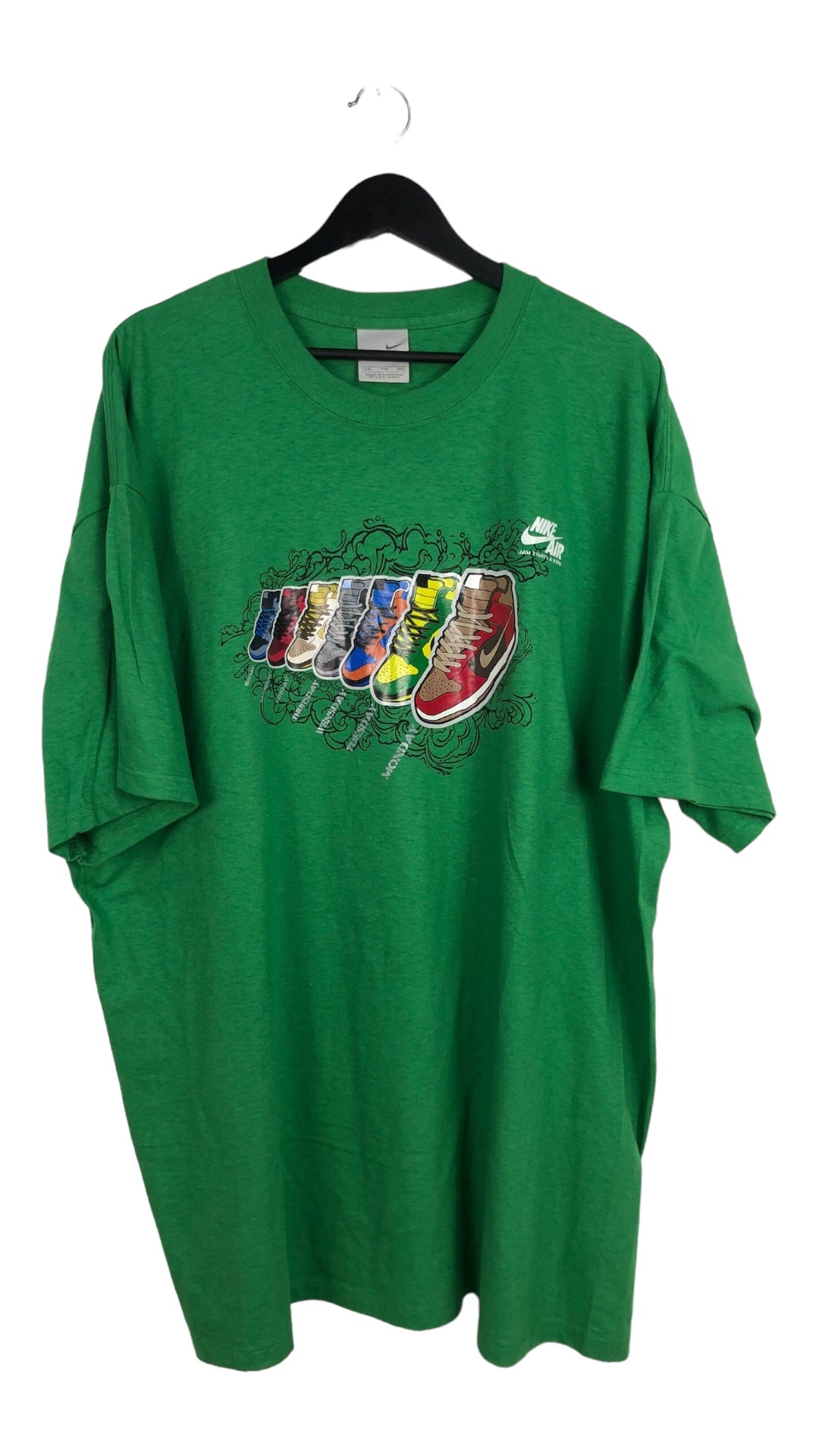 Y2K Green Nike Dunk Tee Sz XXL