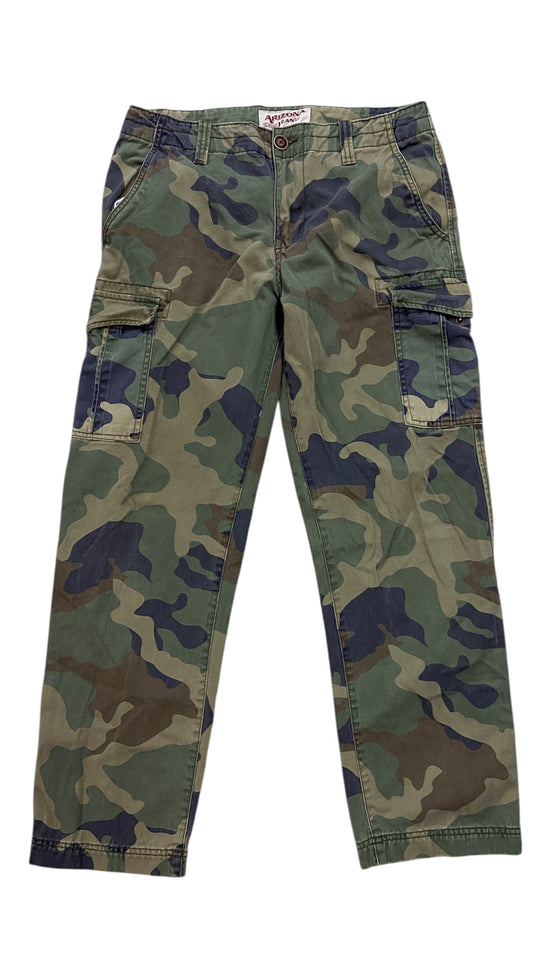 VTG Arizona Army Camo Cargo Pants Sz 32x30