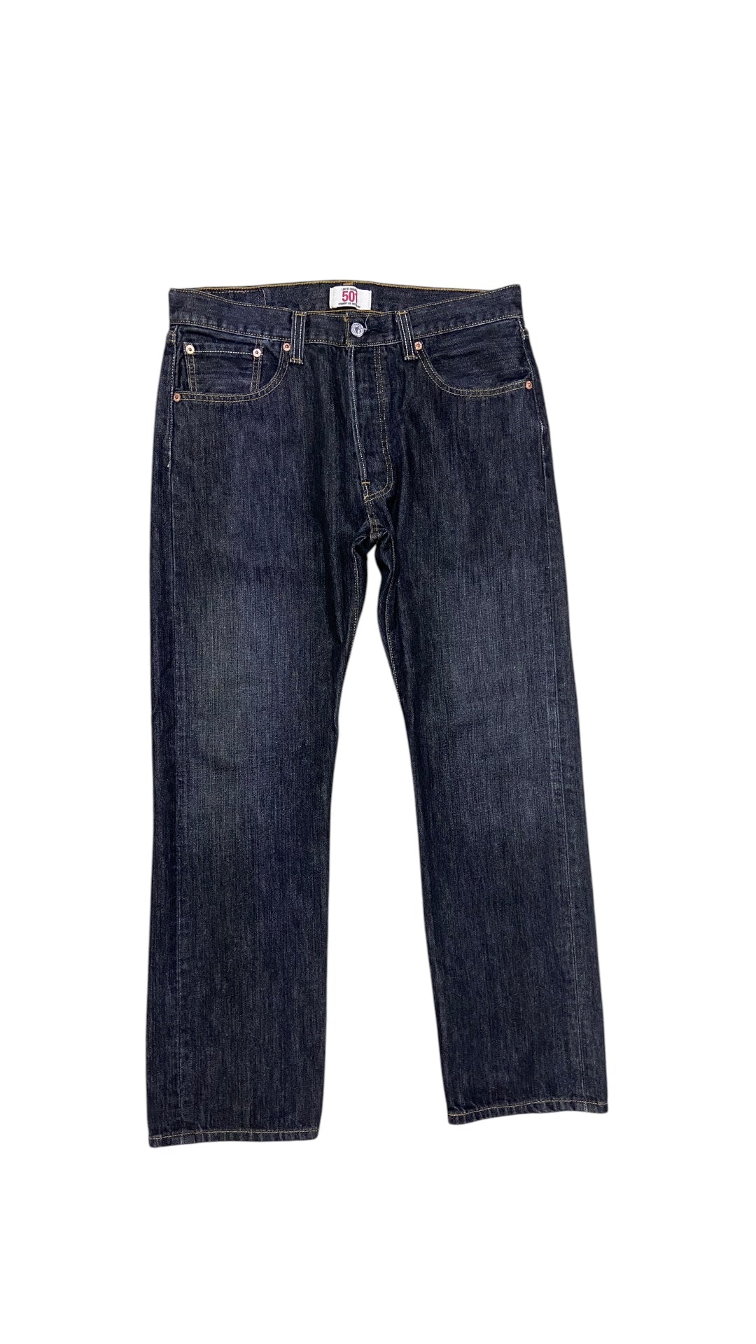 VTG Levi's 501 Black Denim Jeans Sz 34x32