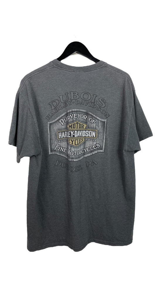 Harley Davidson Dubois PA Faded Tee Sz XL