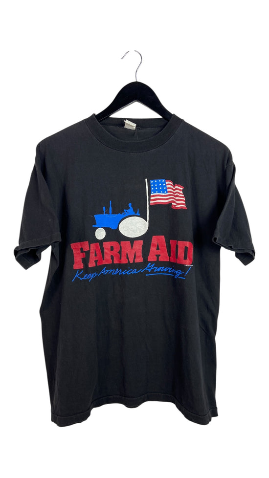 VTG Farmaid 1985 Concert Tee Sz M