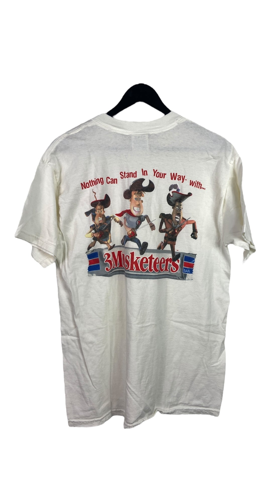 VTG Three Musketeers Candy Tee Sz L