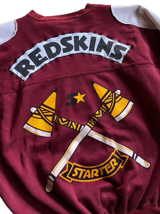 VTG Washington Redskins Patch Embroidered Sweater Sz XL