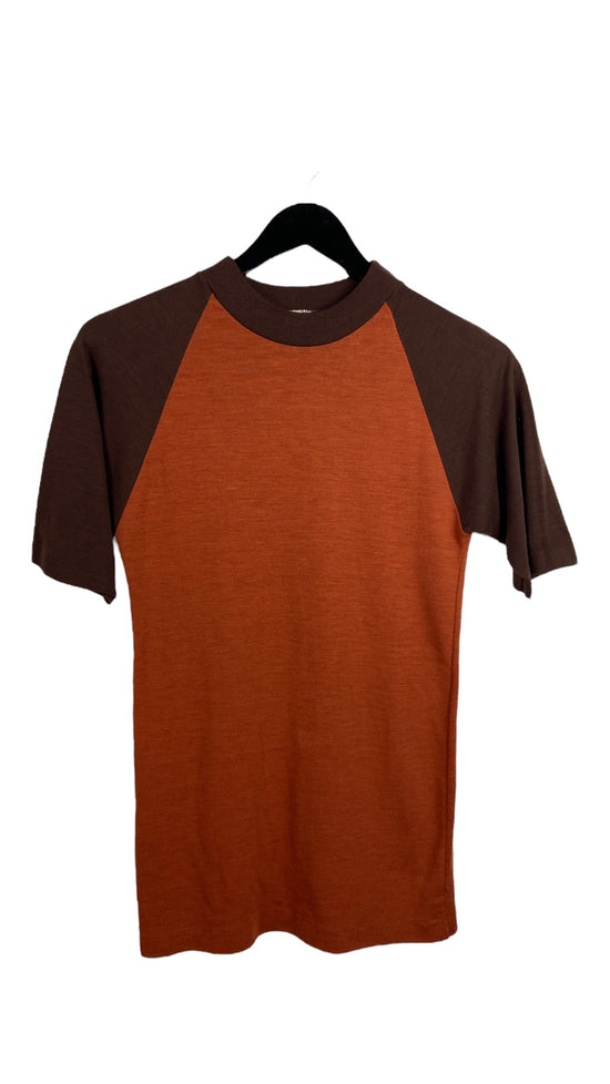 VTG Brown/Orange Put On Shop Tee Sz XS
