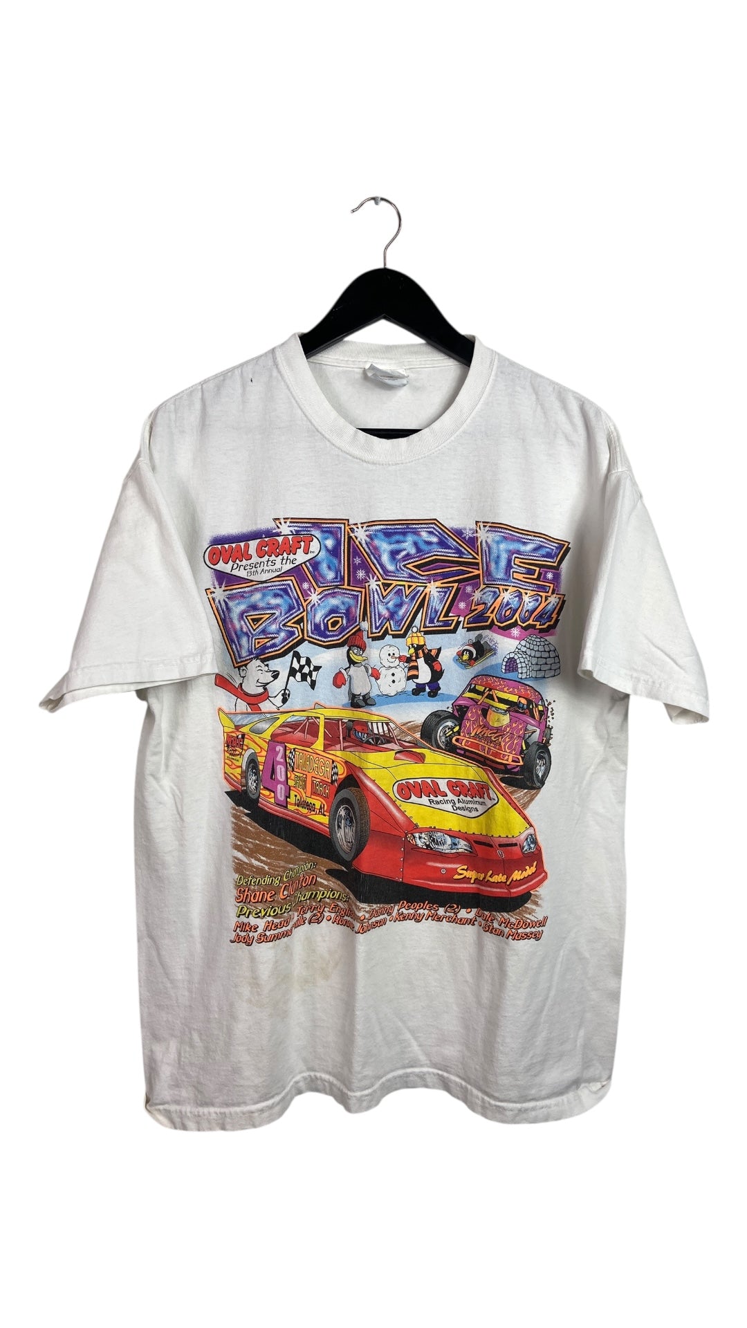 VTG Talladega Nascar Ice Bowl 2004 Tee Sz L