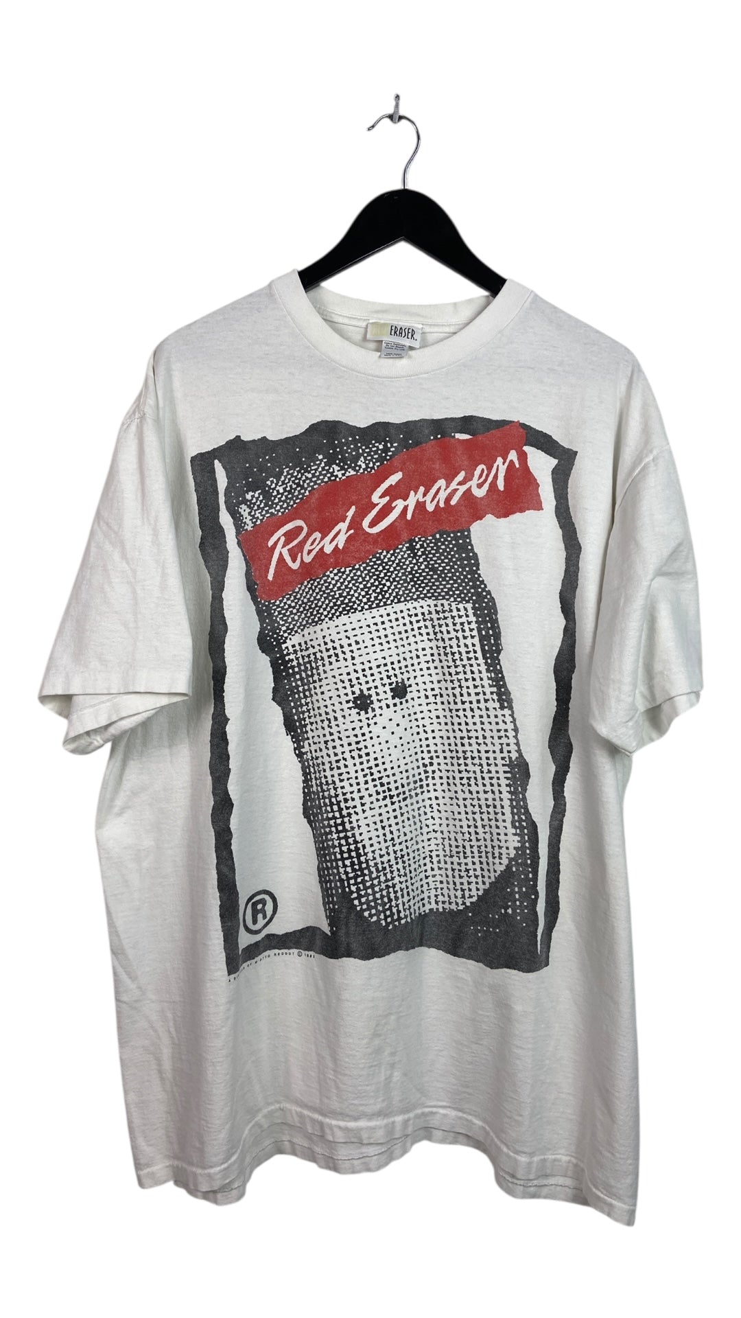 VTG Red Eraser Tee Sz XXL