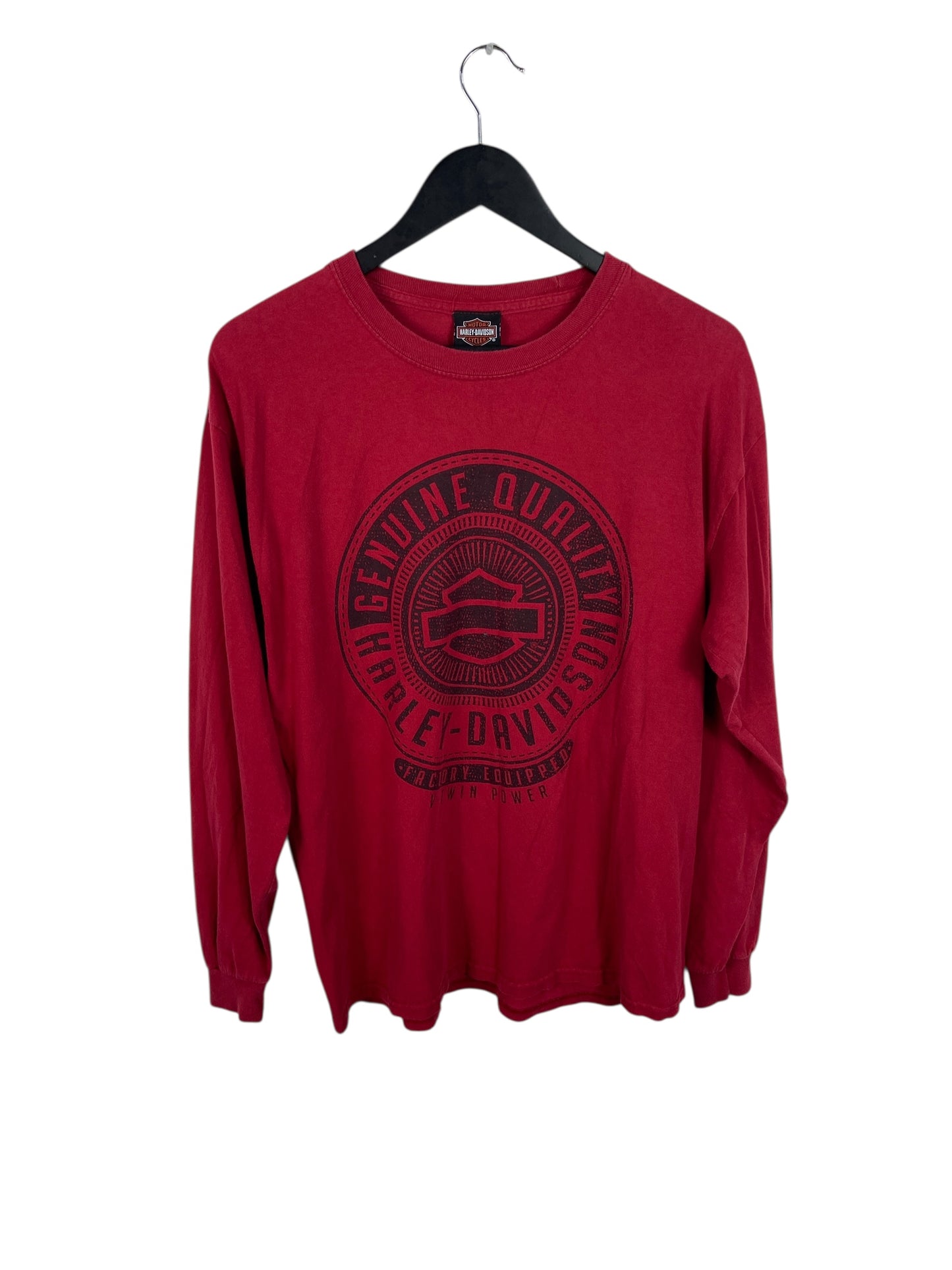 Harley Davidson Bumpus Red L/S Tee Sz M