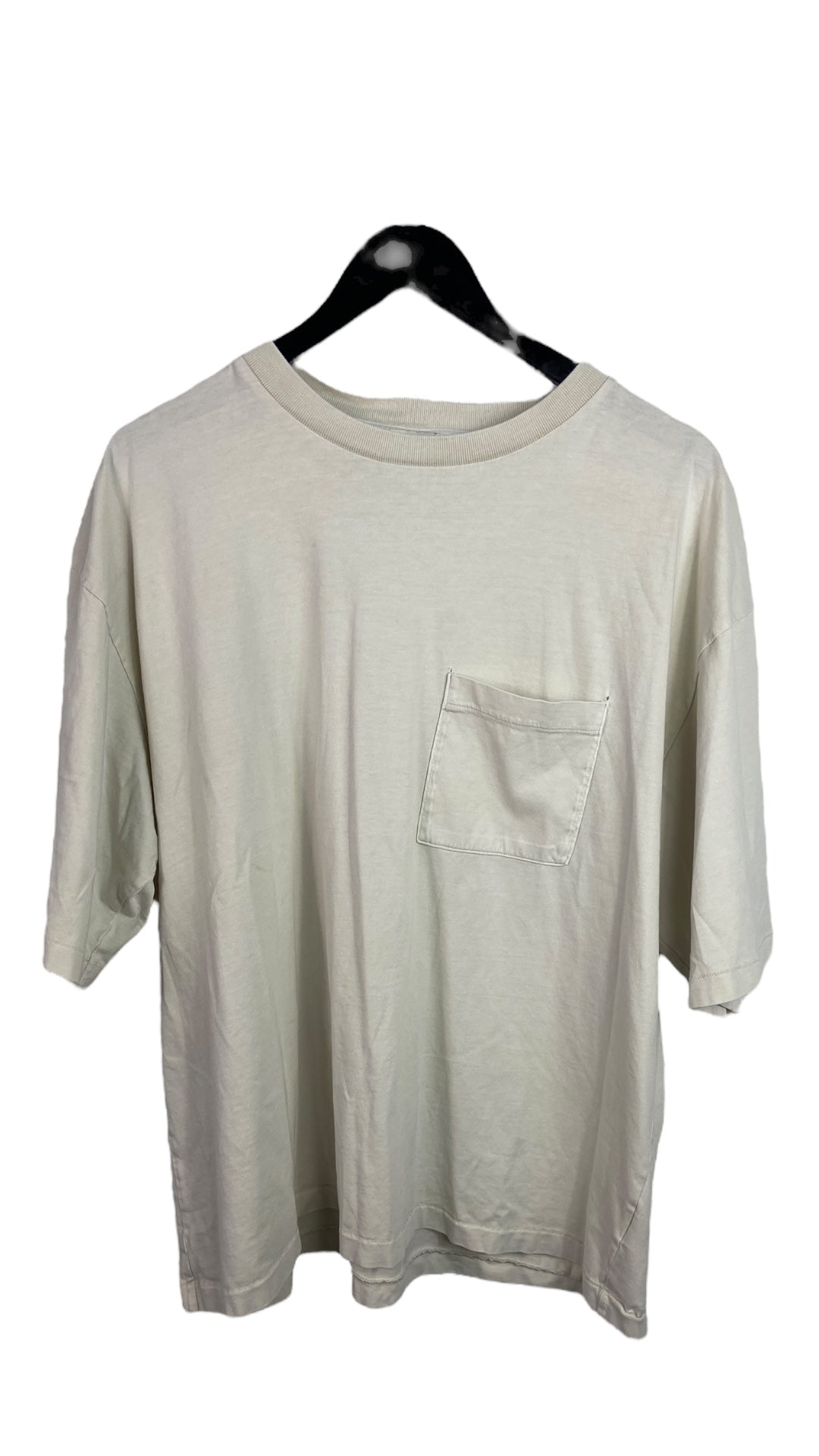 Elwood Crop Pocket Cream Tee Sz XL