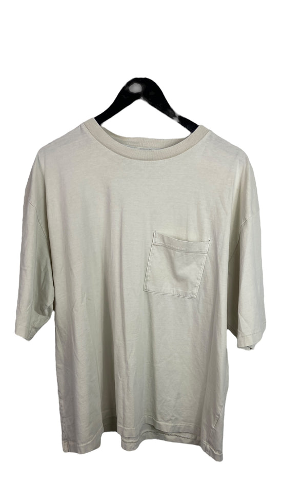 Elwood Crop Pocket Cream Tee Sz XL