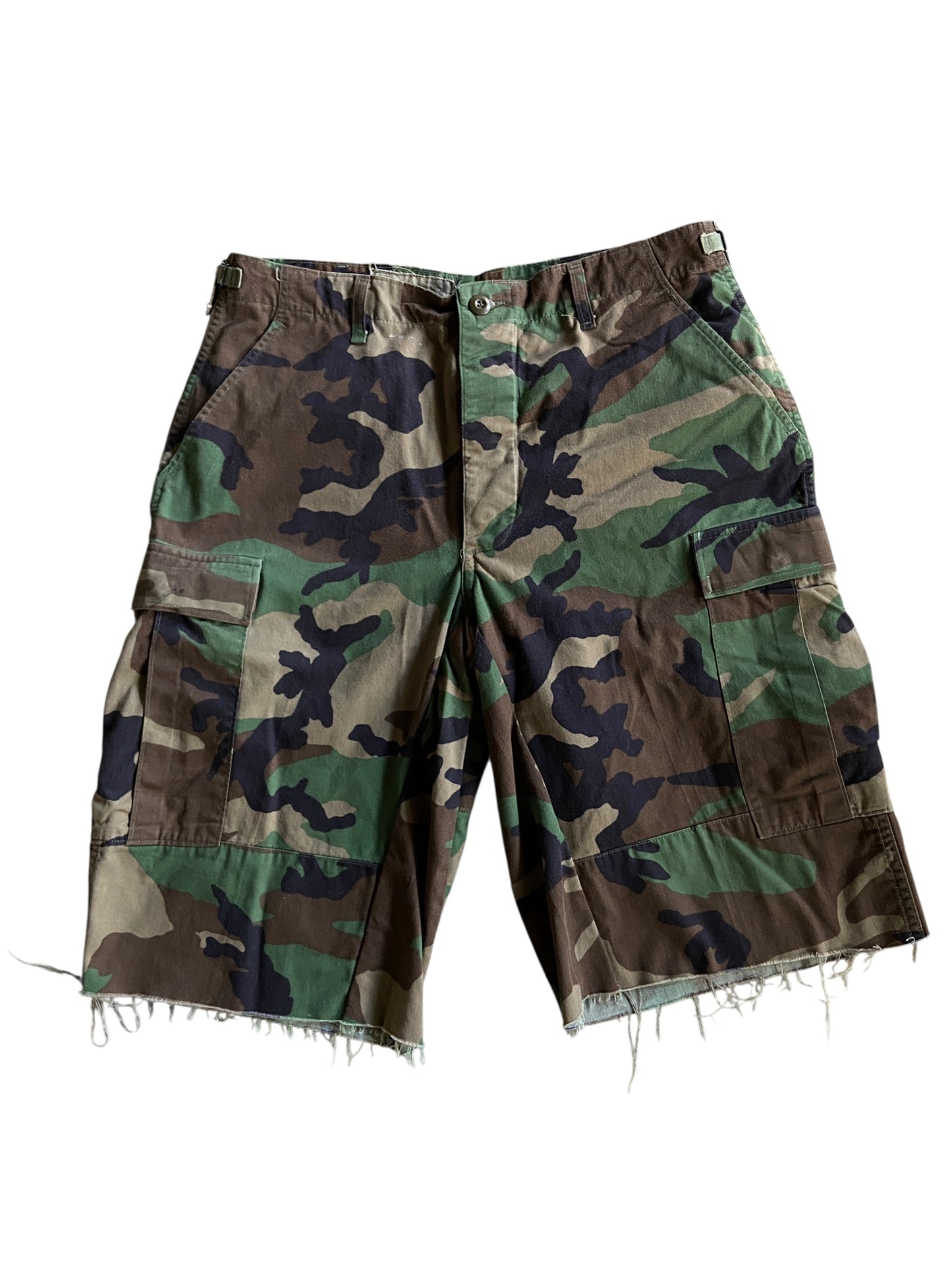 Reworked Camo Cargo Shorts by david turner