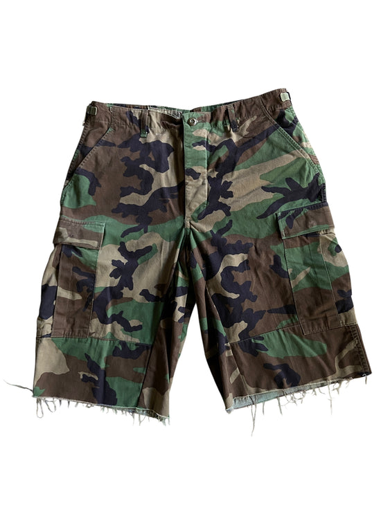 Reworked Camo Cargo Shorts by david turner